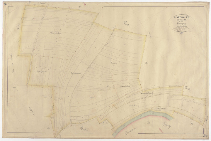 LANDZECOURT - Section B - des Chaumonts - feuille 04