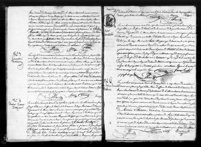 Naissances, Mariages, Décès (1843-1847)