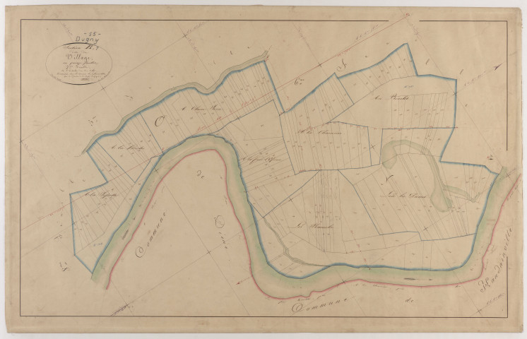 DUGNY - Section B - du Village - feuille 07