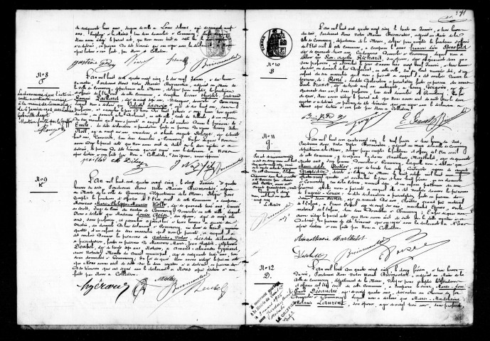 Naissances, Mariages, Décès (1885)