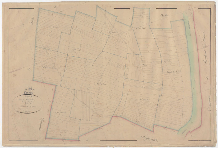 FORGES - Section B - devant Régnéville - feuille 04