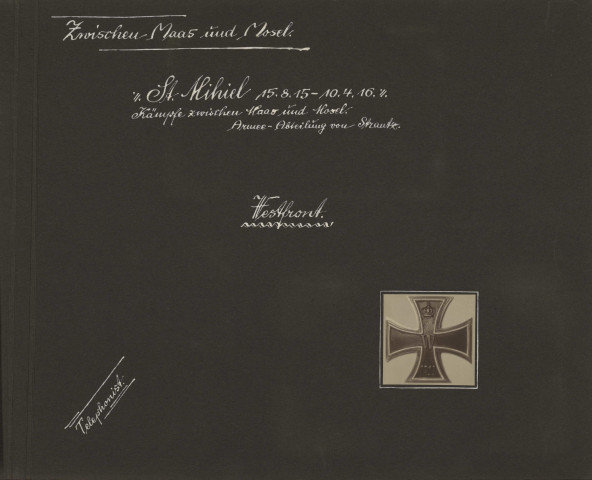 Album de photographies d'un téléphoniste allemand, et photographies de Victor Nassau.