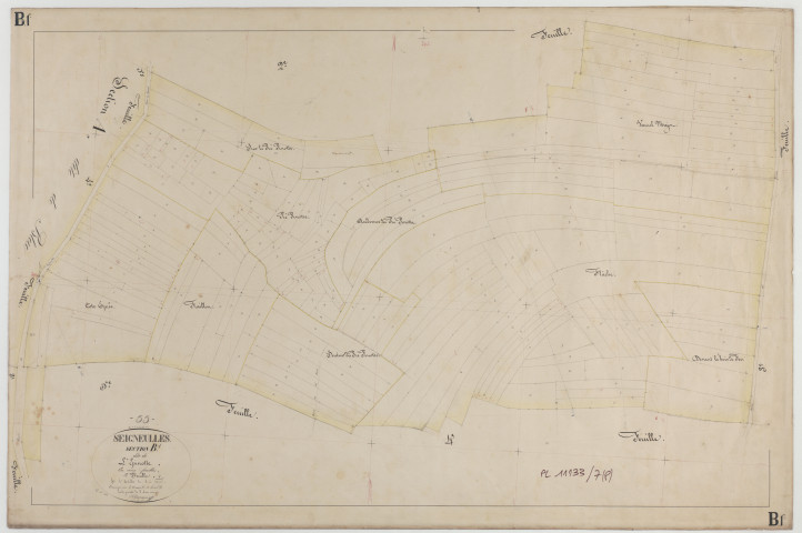 SEIGNEULLES - Section B de l'Epinotte feuille 01