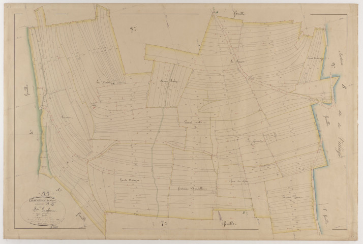 CHAUVENCY-SAINT-HUBERT - Section A - de ST Lambert - feuille 06