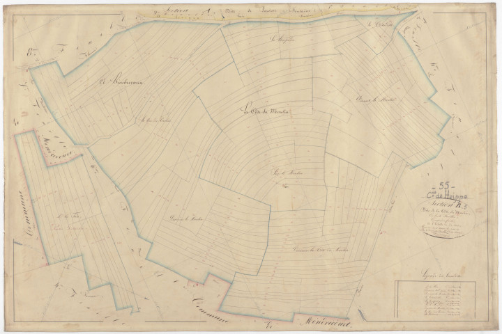 HEIPPES - Section B - la Côte du Moulin - feuille 05