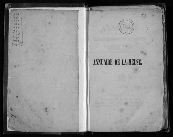 Annuaire du département de la Meuse 1840