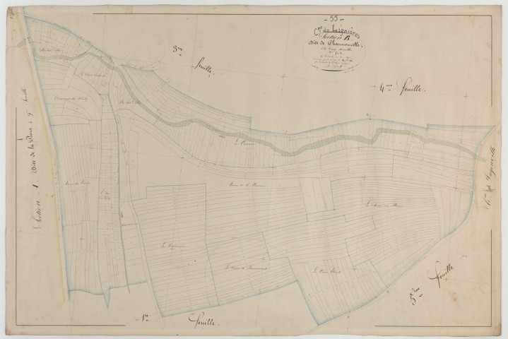 LIGNIERES - Section B de Charmoncelle feuille 02