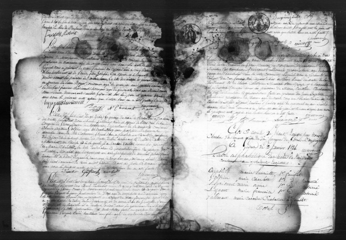 Naissances, Mariages, Décès (1823-1832)