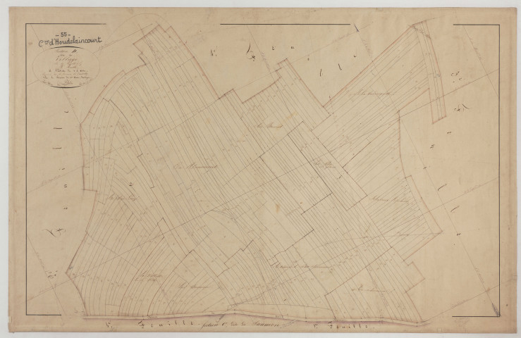 HOUDELAINCOURT - Section D du Village feuille 03