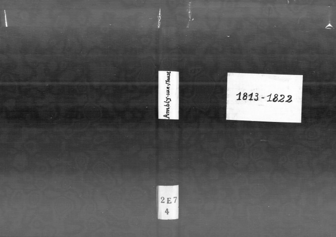 Naissances, Mariages, Décès (1813-1822)