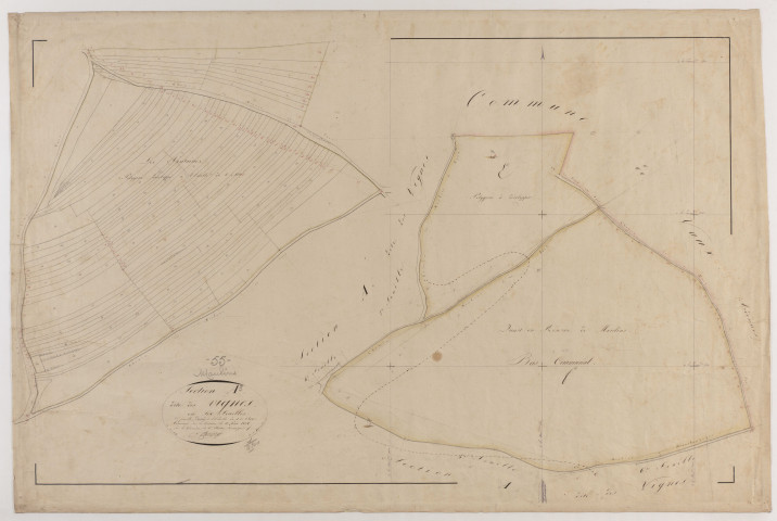 MOULINS - Section A - des Vignes - feuille 03