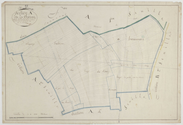 HEUDICOURT - Section A du Château feuille 03