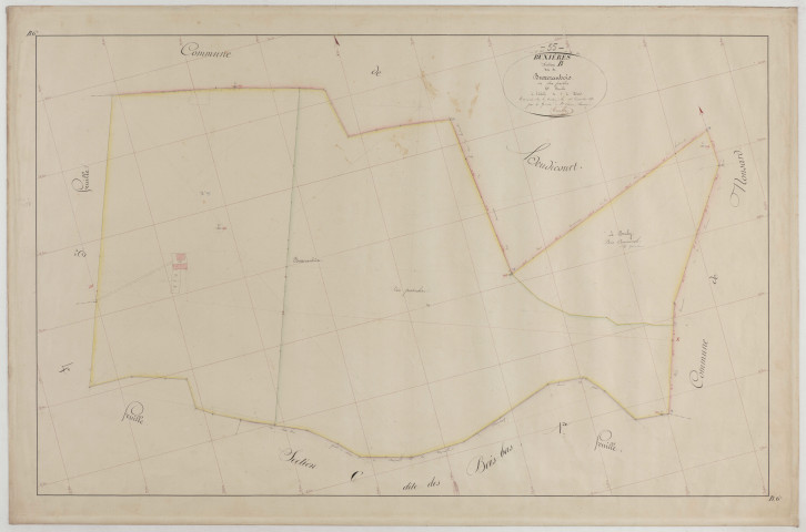 BUXIERES - Section B de Buxeraubois feuille 06