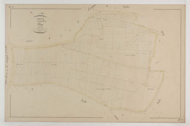 CREUE - Section F du Village feuille 02