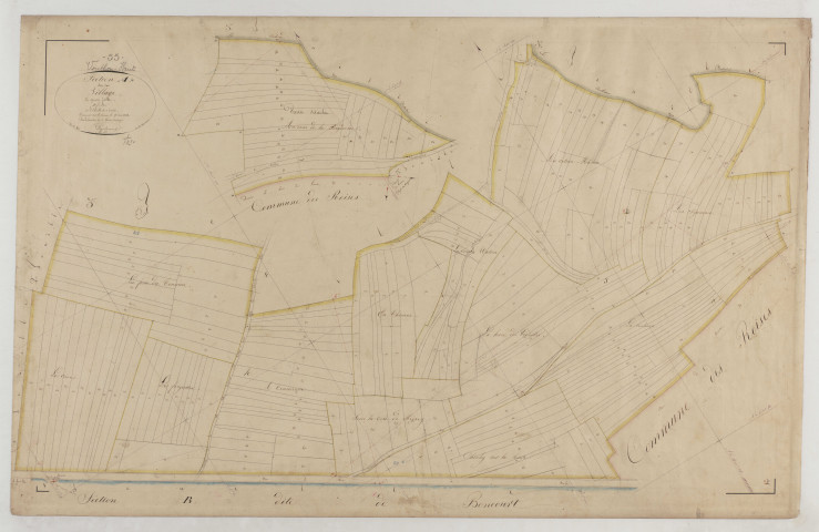 VOUTHON-HAUT - Section A du Village feuille 04