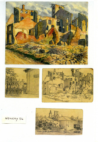 Dessins et peintures par Henri Rey.