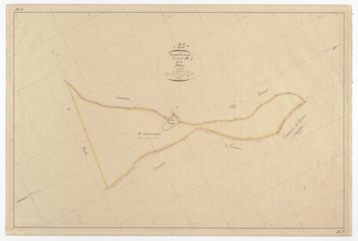 VERNEUIL-GRAND - Section B - des Bois - feuille 02