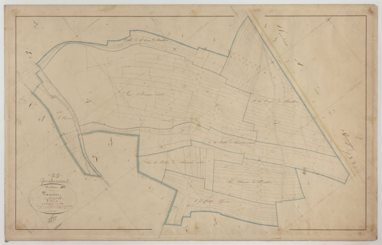 GONDRECOURT - Section B de Vaurine feuille 02