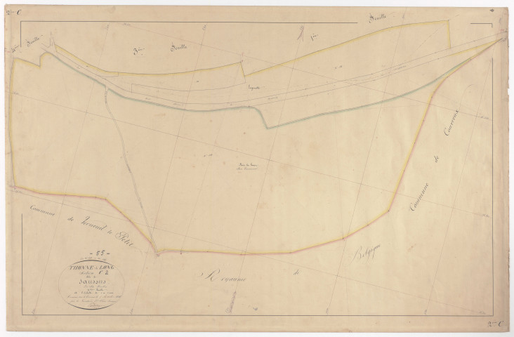 THONNE-LA-LONG - Section C - de Saussus - feuille 02