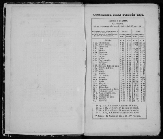 Annuaire administratif et statistique du département de la Meuse 1861