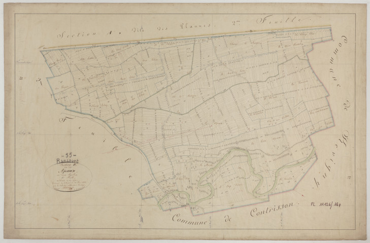 RANCOURT - Section B des Ajeaux feuille 01