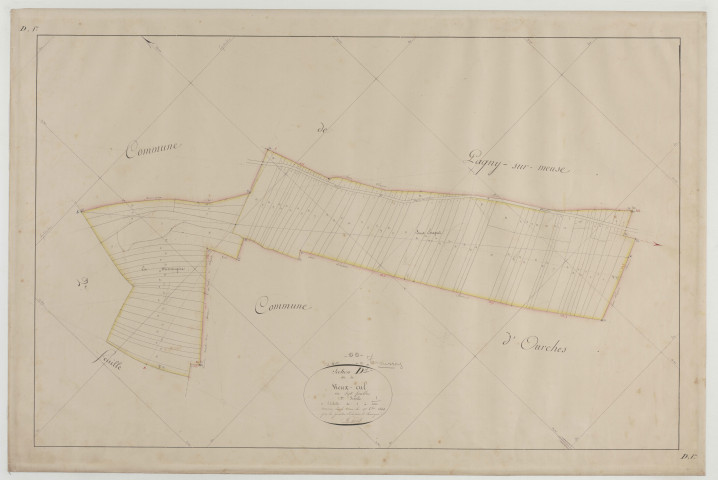 TROUSSEY - Section D de Vieux-Cul feuille 01