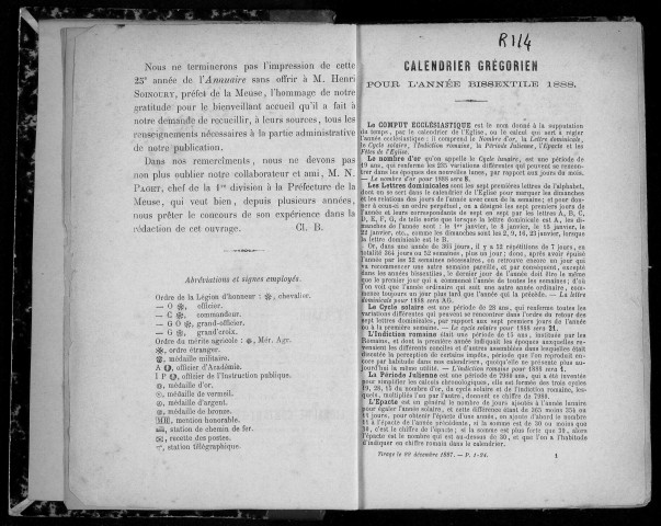 Annuaire administratif, commercial et industriel de la Meuse 1888-1889