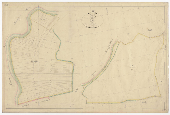 VIGNEUL-SOUS-MONTMEDY - Section A - des Prés - feuille 05