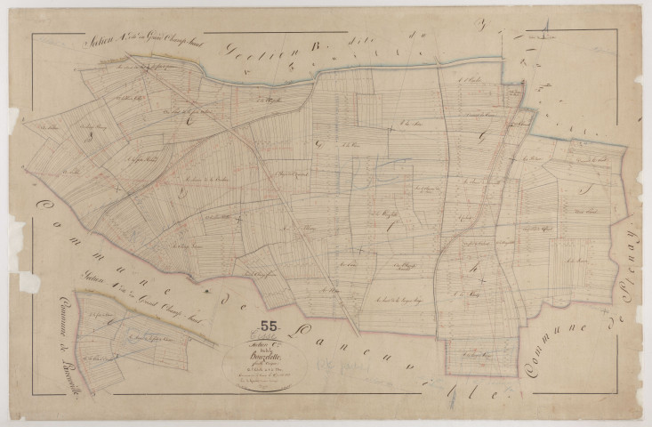 CESSE - Section C - de la Houzelette - feuille U