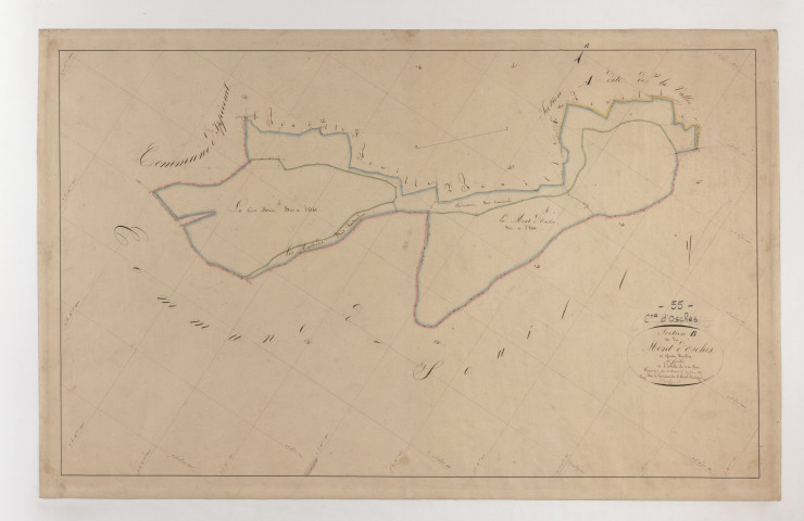 OSCHES - Section B - du Mont d'Osches - feuille 01
