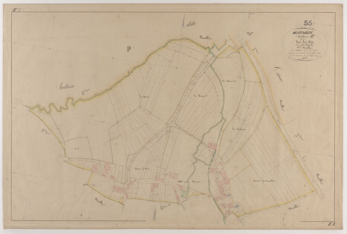 MONTMEDY - Section E - de Iré les Prés - feuille 03