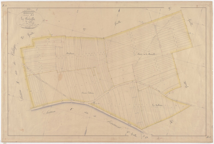 REMOIVILLE - Section B - de la Bataille - feuille 01