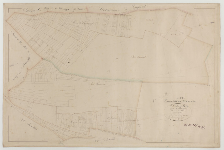 TRONVILLE - Section D de Chessard feuille 05