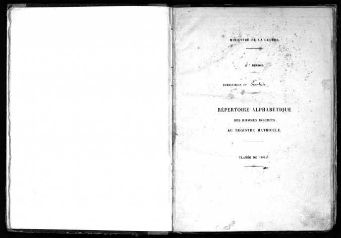 1883 -Répertoire alphabétique