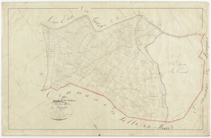 HERMEVILLE - Section D - de la Bousaille - feuille 01