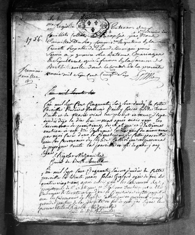 Baptêmes, Mariages, Sépultures (1756-1762)