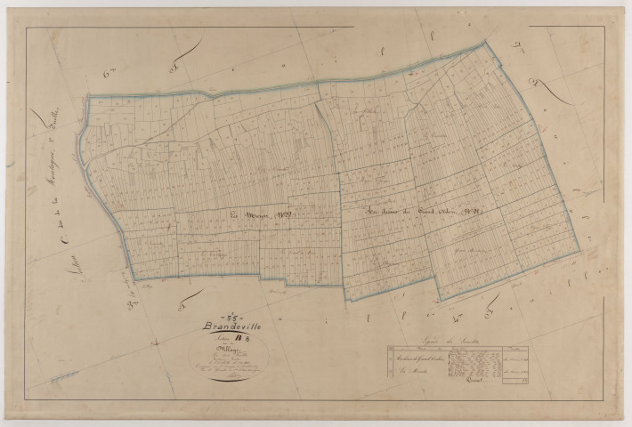 BRANDEVILLE - Section B - du Village - feuille 08