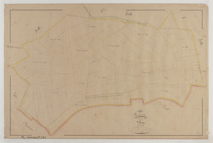 FOUCHERES - Section A du Village feuille 02