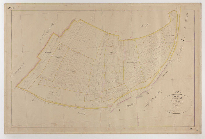 PAROIS - Section B - des Vignes - feuille 03