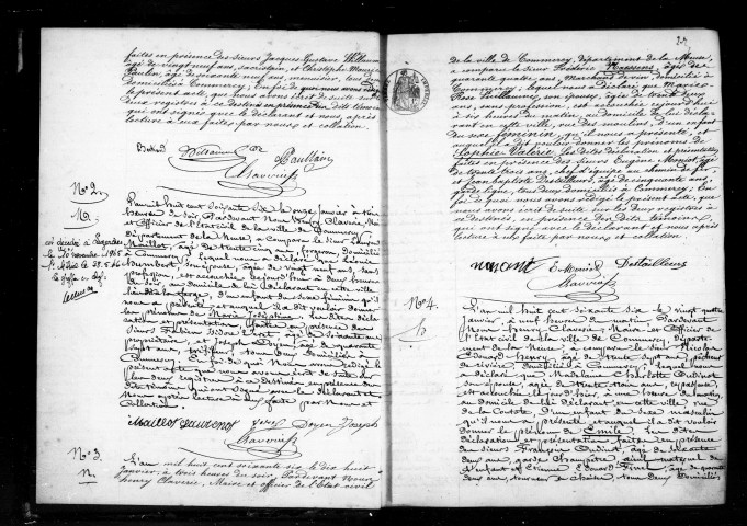 Naissances, Mariages, Décès (1866-1867)