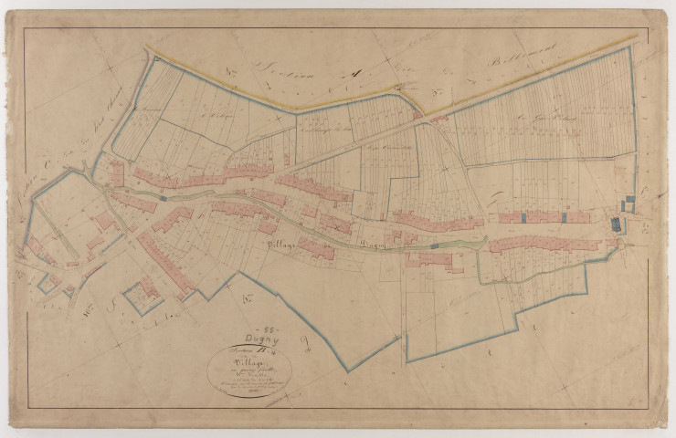 DUGNY - Section B - du Village - feuille 04