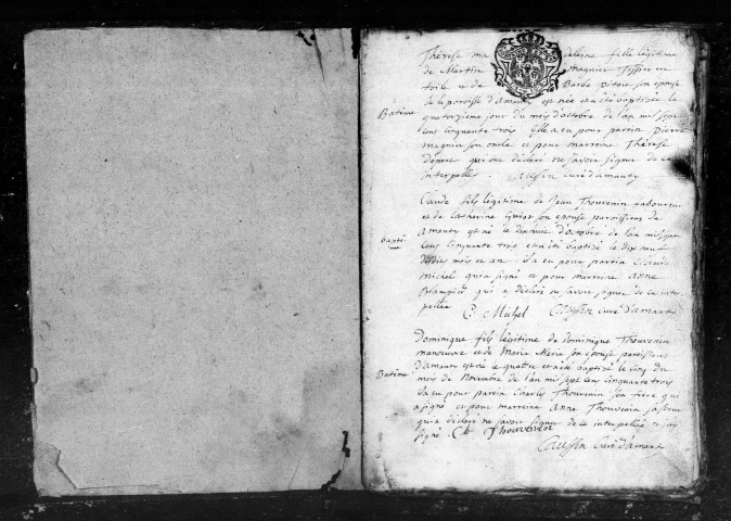 Baptêmes, Mariages, Sépultures (1753-1762)