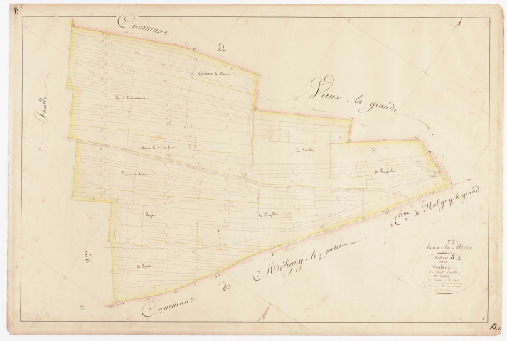 VAUX-LA-PETITE - Section B de Sonfaux feuille 01