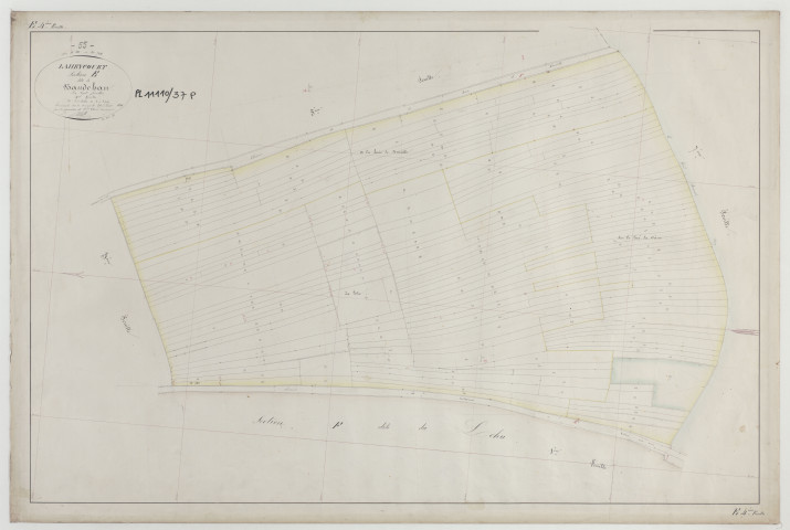 LAHEYCOURT - Section E de Baudehan feuille 04