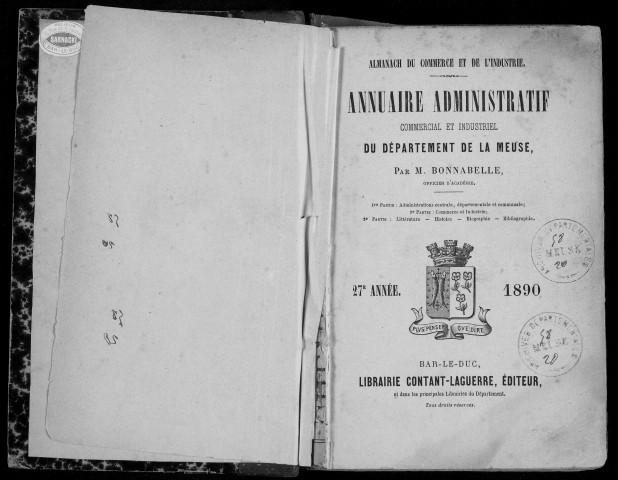 Annuaire administratif, commercial et industriel de la Meuse 1890-1891