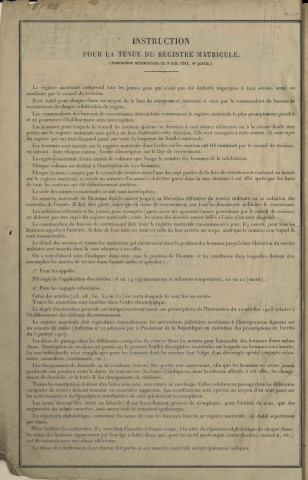 1915 - Registre matricules n° 1001-1500