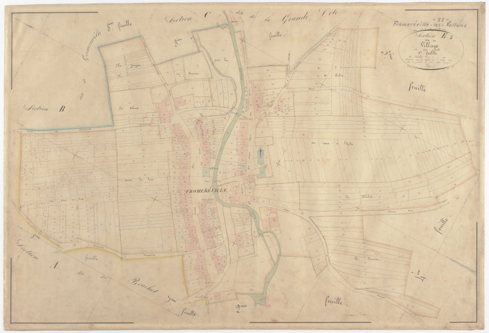 FROMEREVILLE - Section E - du Village - feuille 01