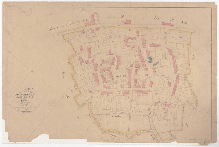 THONNE-LE-THIL - Section C - du Village - feuille 01