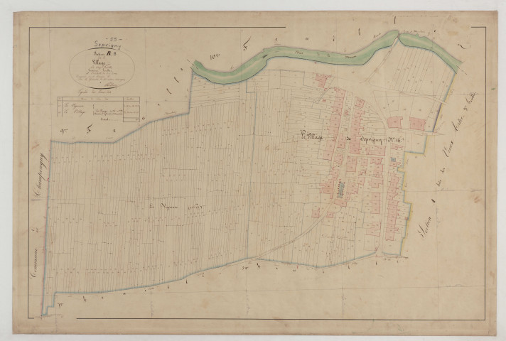 SEPVIGNY - Section B du Village feuille 08