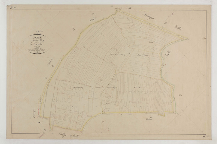 CREUE - Section B de la Chapelle feuille 01